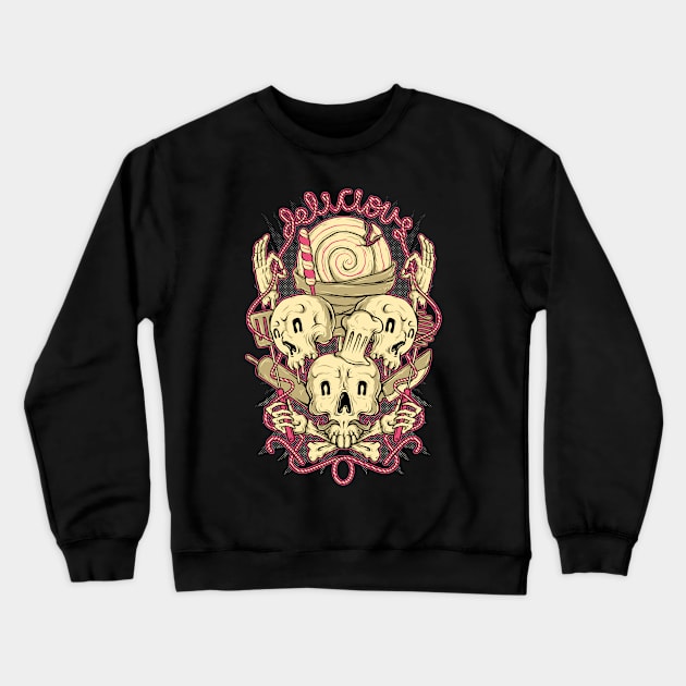 Delicious Candy Crewneck Sweatshirt by quilimo